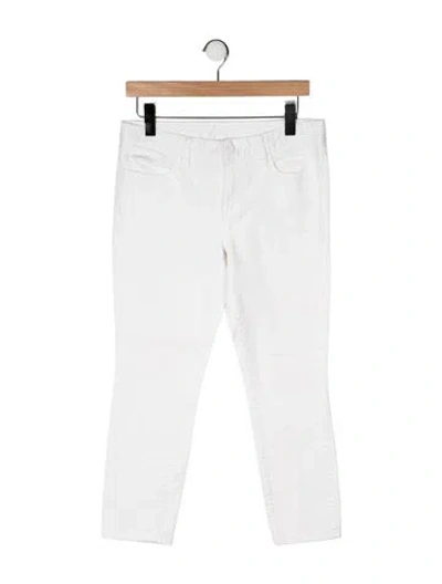 Pre-owned Tory Burch Mid-rise Straight Leg Jeans In Neutral
