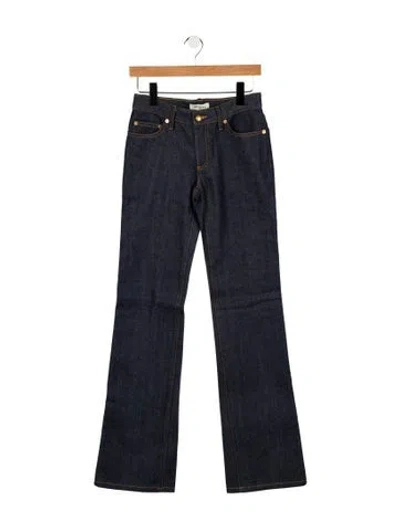 Pre-owned Tory Burch Mid-rise Straight Leg Jeans W/ Tags In Blue