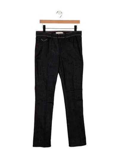 Pre-owned Tory Burch Mid-rise Straight Leg Jeans W/ Tags In Blue