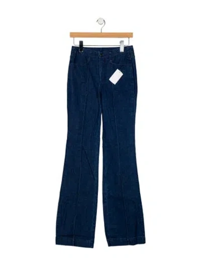 Pre-owned Tory Burch Mid-rise Wide Leg Jeans W/ Tags In Blue