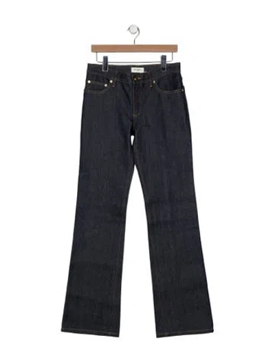 Pre-owned Tory Burch Mid-rise Wide Leg Jeans W/ Tags In Blue