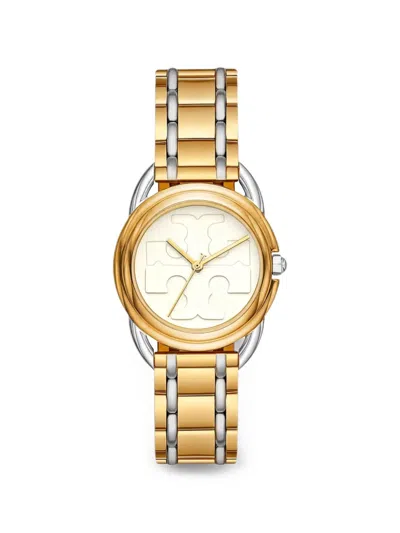 Tory Burch Miller 40mm Watch In Gold