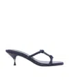 Tory Burch Pave Geo Bombe Low Heel Sandals For Women In Black