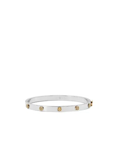 Tory Burch Miller 5mm Hinge Bracelet In Transparent