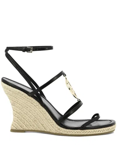 Tory Burch Miller 85mm Leather Espadrilles In Black
