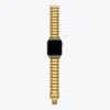 Tory Burch Women's Miller Goltone Band For Apple Watch In Gold