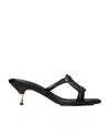 Tory Burch Miller 55mm Crystal-embellished Sandals In Black