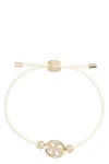 Tory Burch Miller Logo Plaque Slider Bracelet