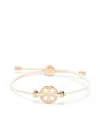 Tory Burch Miller Logo Plaque Slider Bracelet In White