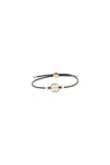 TORY BURCH MILLER BRACELET WITH LOGO CHARM IN GOLD-TONE BRASS WOMAN