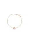 Tory Burch Miller Bracelet With Pavã© Detailing In Rose