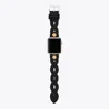 Tory Burch Braided Band For Apple Watch In Black