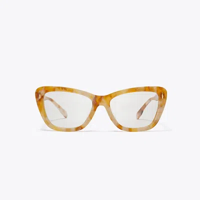 Tory Burch Miller Butterfly Eyeglasses In Yellow