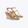 Tory Burch Miller Capri Espadrille Wedge In Brown