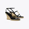 Tory Burch Miller Capri Espadrille Wedge In Black