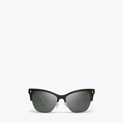 Tory Burch Miller Cat-eye Sunglasses In Black