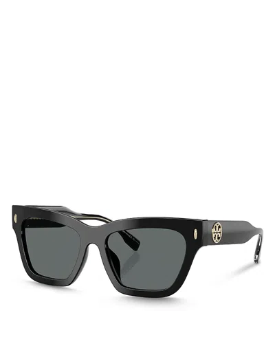 Tory Burch Women's Polarized Sunglasses Ty7208u In Dark Grey Polar