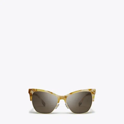 Tory Burch Miller Cat-eye Sunglasses In Brown