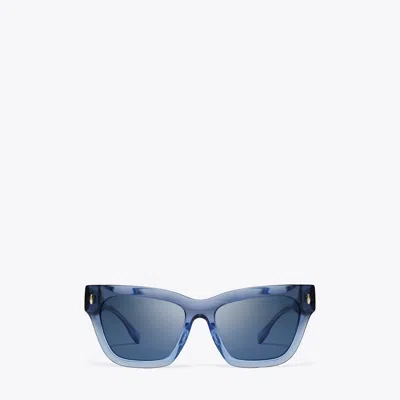 Tory Burch Miller Cat-eye Sunglasses In Blue