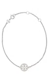 Tory Burch Miller Chain Bracelet In Silver