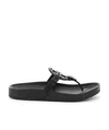 Tory Burch Miller Cloud Leather Sandals In Black