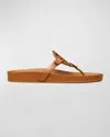 Tory Burch Miller Cloud Leather Thong Sandals In Multi