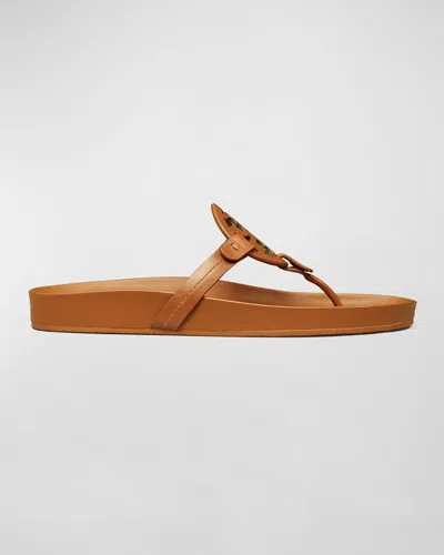 Tory Burch Miller Cloud Leather Thong Sandals In Multi