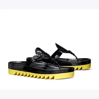 Tory Burch Miller Cloud Lug In Perfect Black / Citrus