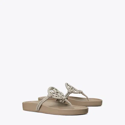 Tory Burch Miller Cloud Pavé Knotted Sandal In Brown