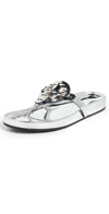 Tory Burch Miller Cloud Sandal In Argento