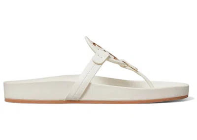 Pre-owned Tory Burch Miller Cloud Sandals (women's) Sneakers In New Ivory/off White