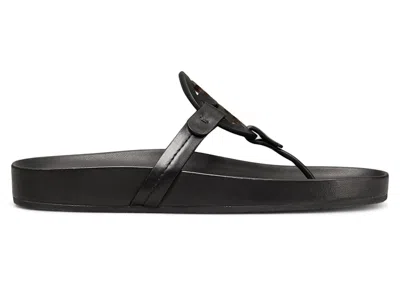Pre-owned Tory Burch Miller Cloud Sandals (women's) Sneakers In Perfect Black