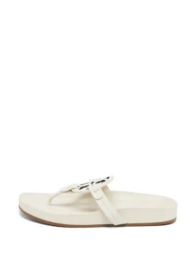 Pre-owned Tory Burch Miller Cloud Thong-sandals In Neutral