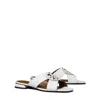 Tory Burch Miller Crisscross Sandal In Gray