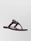 Tory Burch Miller Crocodile Leather Sandals In Coconut