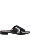 Tory Burch Miller Cross-strap Sandals In Black
