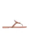 Tory Burch Miller Crystal-embellished Flip Flops In Pink