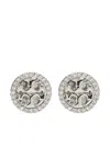 Tory Burch Miller Crystal-embellished Rounded Stud Earrings