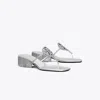 Tory Burch Miller Crystal Kitten Heel In Silver