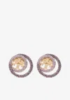 Tory Burch Miller Crystal Paved Earrings