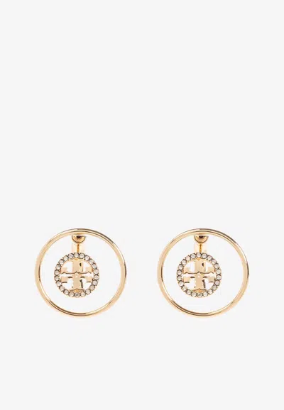 Tory Burch Miller Crystal Paved Earrings