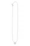 Tory Burch Miller Decorative Pendant Choker In Bronze