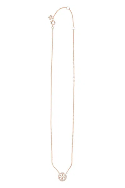 Tory Burch Miller Decorative Pendant Choker In Gold