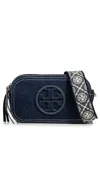 Tory Burch Miller Denim Mini Crossbody Bag Royal Navy
