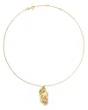 Tory Burch Miller Interlocking Pendant Necklace In Gold