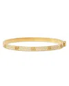 Tory Burch Miller Stud Hinge Bracelet In Gold