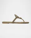 Tory Burch Miller Pavé Knotted Sandal In Wild Mushroom