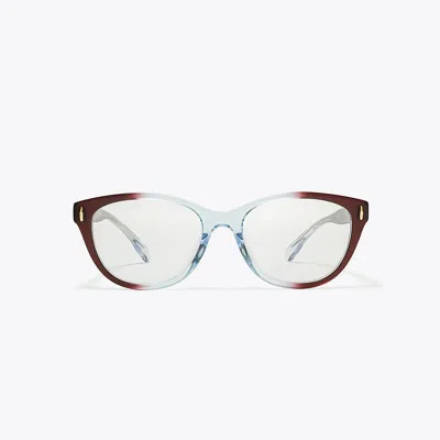Tory Burch Miller Eyeglasses In Gradient Burgundy