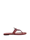 Tory Burch Miller Eyelet Sandal In Red