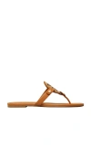 Tory Burch Miller Flat In Brown
